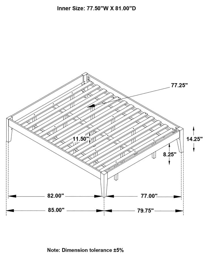 Hounslow Black Eastern King Bed - MyWaynesHome #