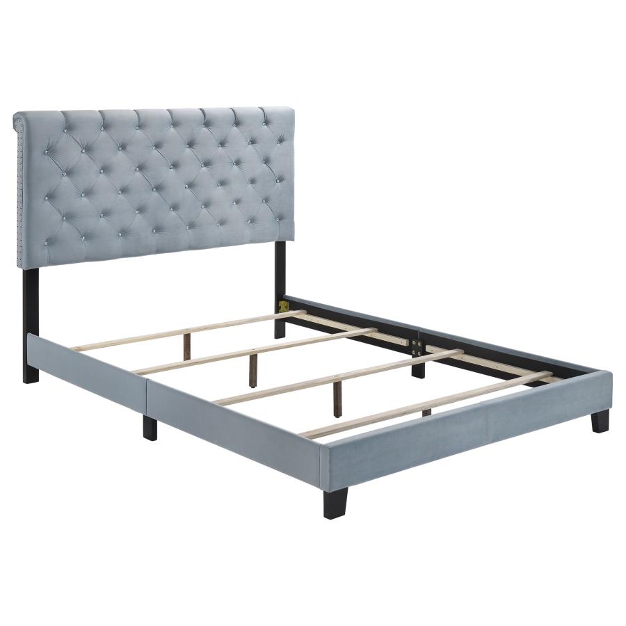 Warner Blue Eastern King Bed - MyWaynesHome #