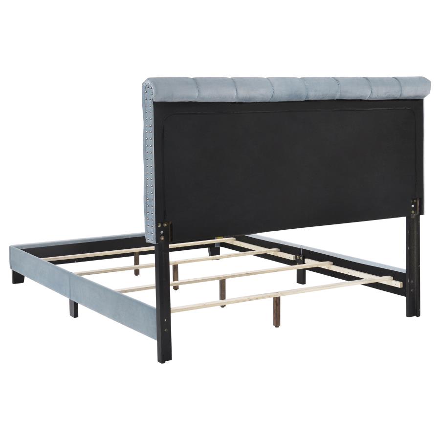 Warner Blue Eastern King Bed - MyWaynesHome #