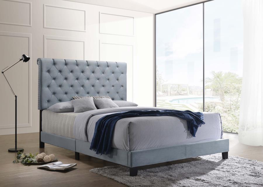Warner Blue Queen Bed - MyWaynesHome #