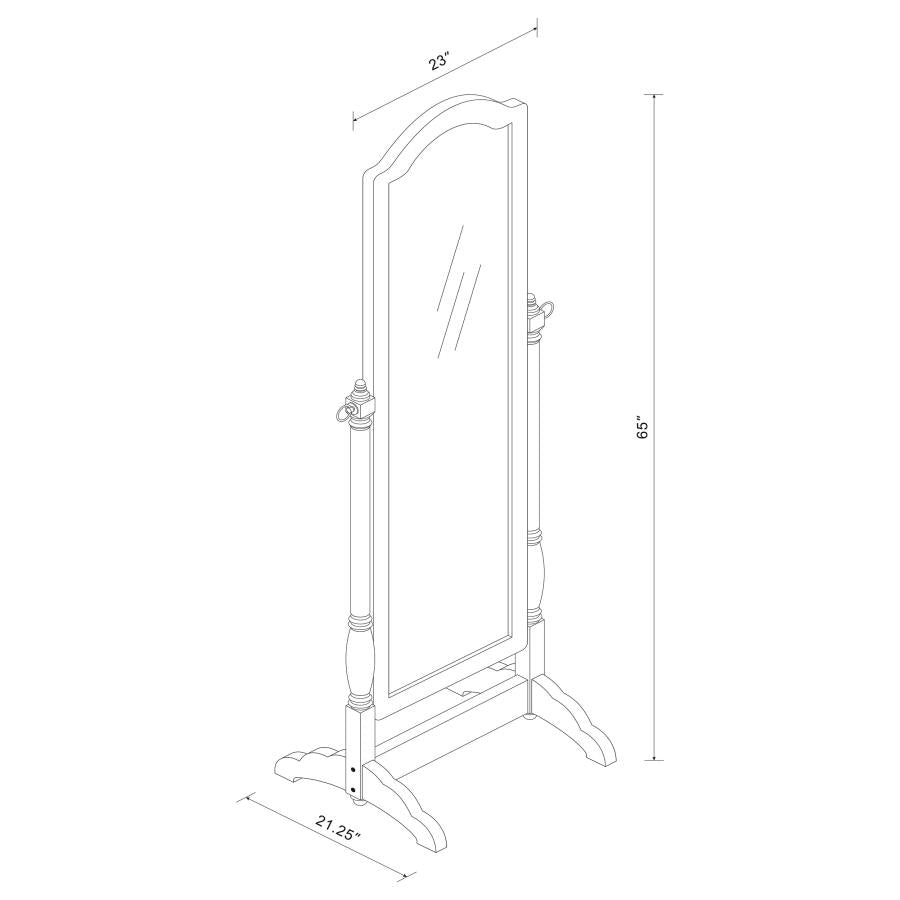 Cabot Brown Cheval Mirror - MyWaynesHome #