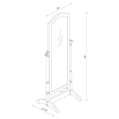Cabot Brown Cheval Mirror - MyWaynesHome #