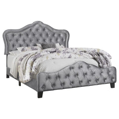 Bella Grey Eastern King Bed - MyWaynesHome #