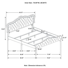 Bella Grey Eastern King Bed - MyWaynesHome #