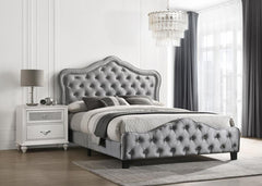 Bella Grey Eastern King Bed - MyWaynesHome #