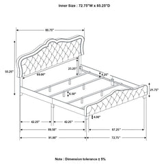 Bella Grey California King Bed - MyWaynesHome #