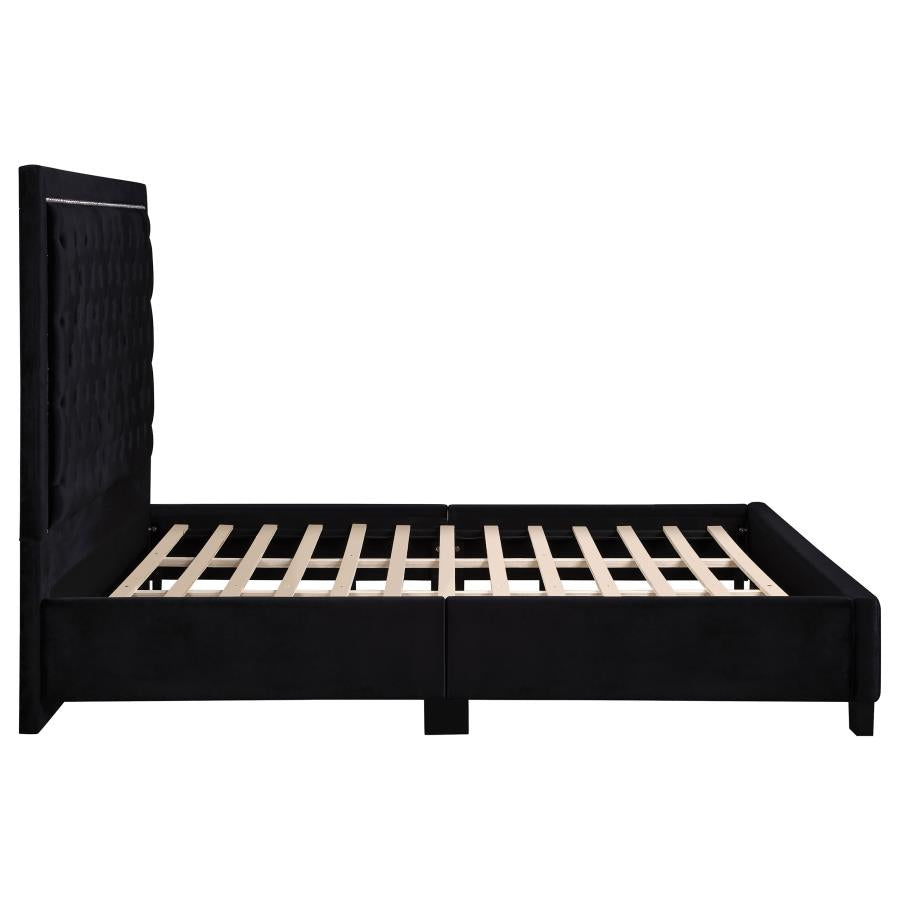 Hailey Black Eastern King Bed - MyWaynesHome #