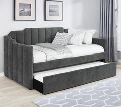Kingston Grey Twin Daybed W/ Trundle - MyWaynesHome #