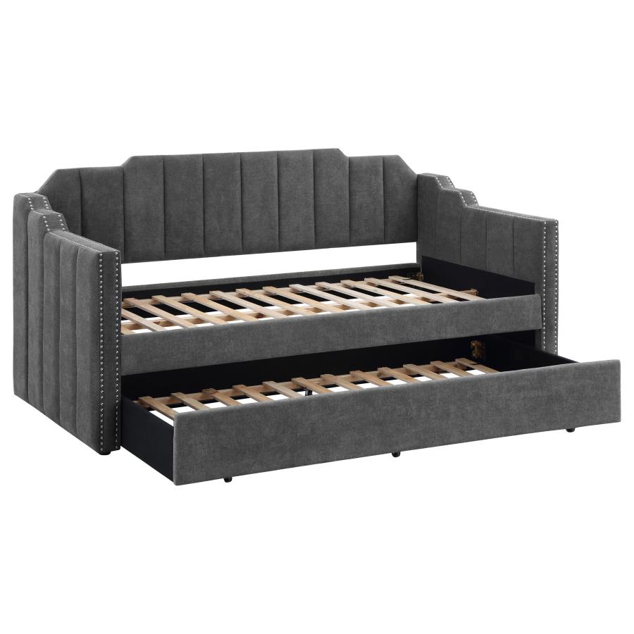 Kingston Grey Twin Daybed W/ Trundle - MyWaynesHome #