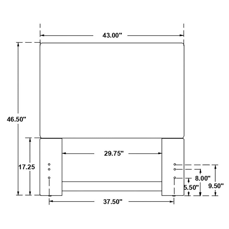 Izzy Grey Twin Headboard - MyWaynesHome #