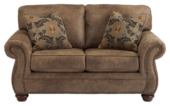 Larkinhurst Sofa and Loveseat with Recliner - MyWaynesHome #