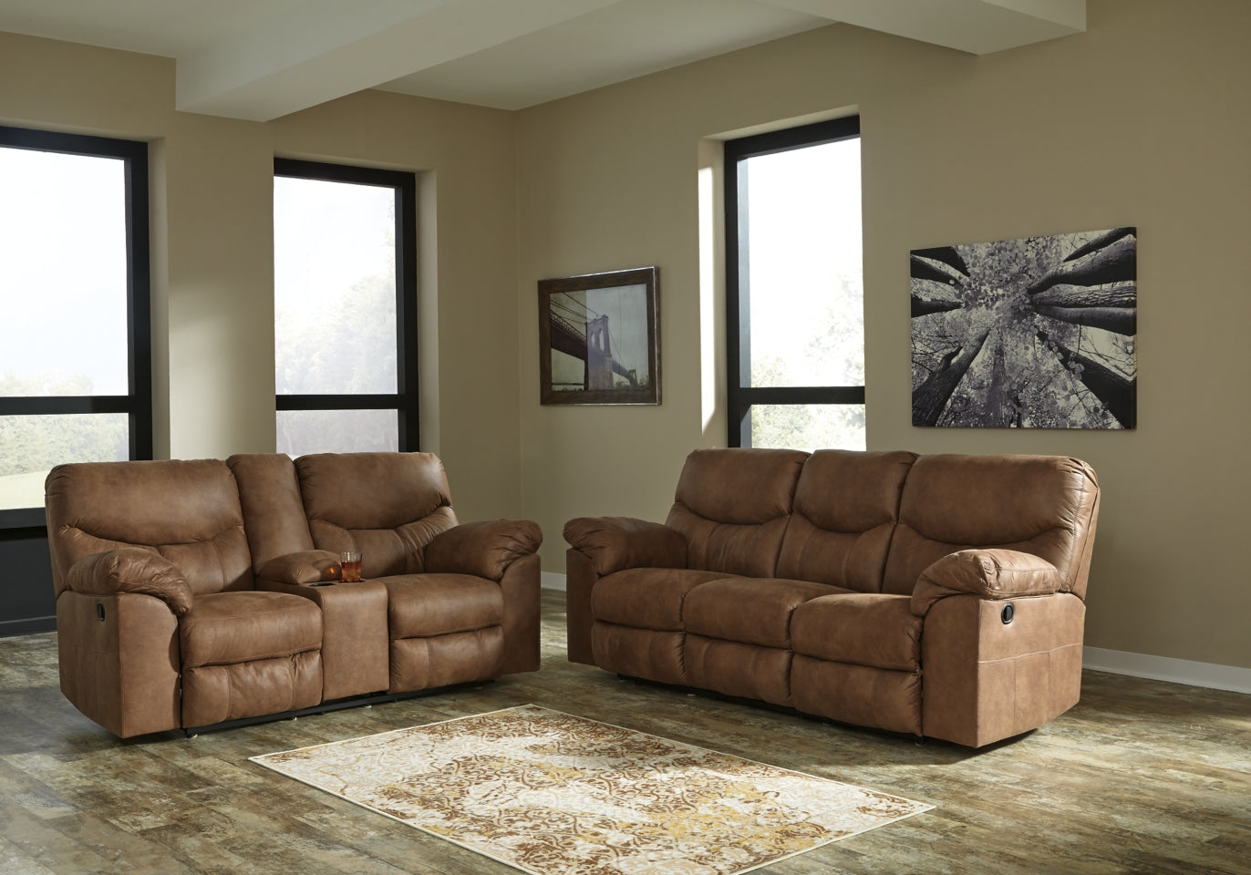 Boxberg Reclining Loveseat with Console - MyWaynesHome #