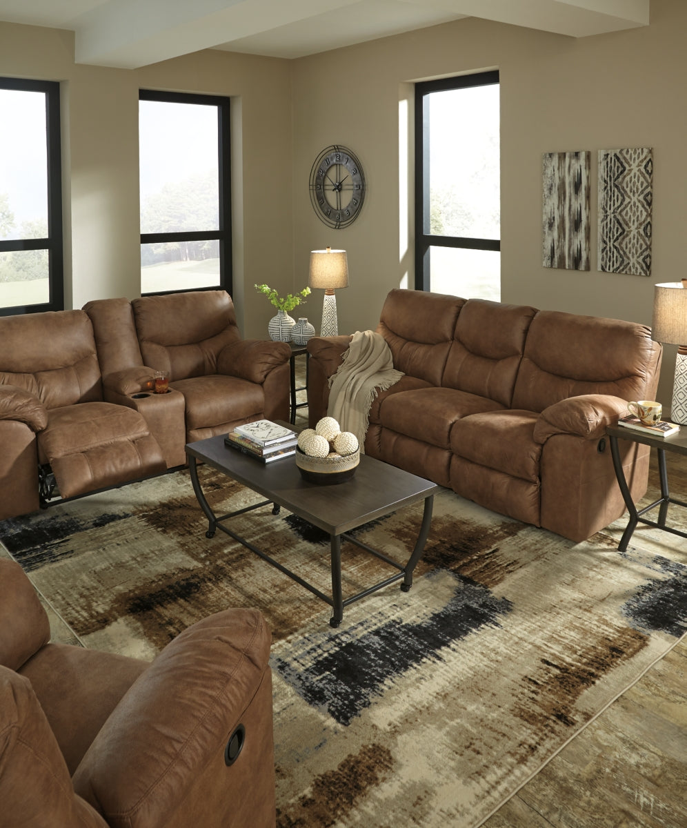 Boxberg Reclining Loveseat with Console - MyWaynesHome #