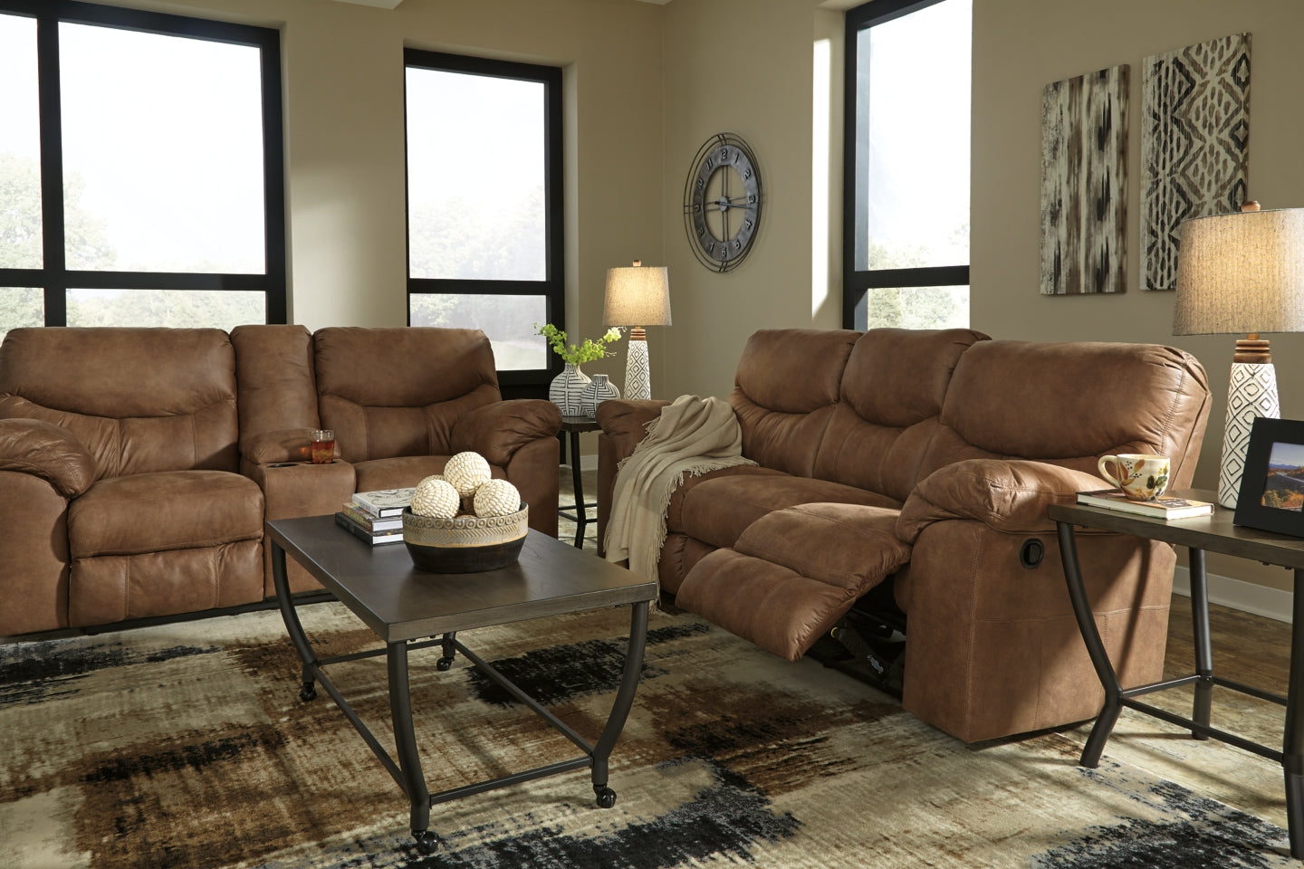 Boxberg Reclining Loveseat with Console - MyWaynesHome #