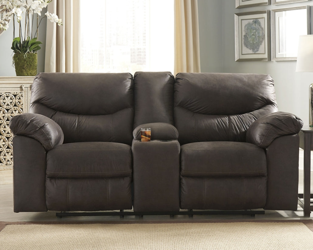 Boxberg Reclining Loveseat with Console - MyWaynesHome #