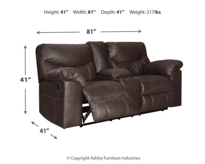 Boxberg Reclining Loveseat with Console - MyWaynesHome #