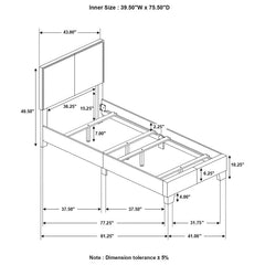 Boyd Grey Twin Bed - MyWaynesHome #