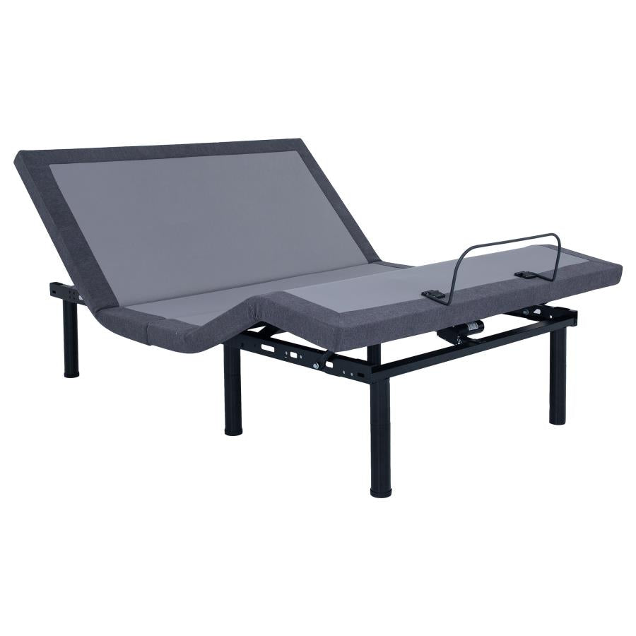 Negan Grey Eastern King Adjustable Bed Base - MyWaynesHome #