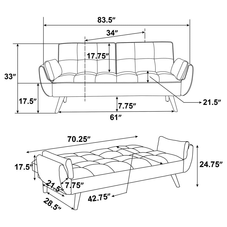 Caufield Blue Sofa Bed - MyWaynesHome #