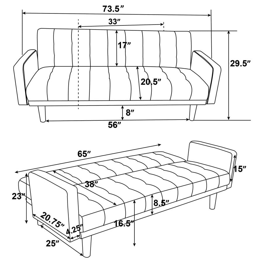 Sommer Grey Sofa Bed - MyWaynesHome #
