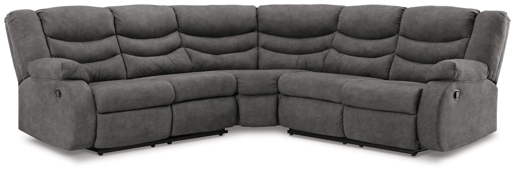 Partymate 2-Piece Reclining Sectional - MyWaynesHome #