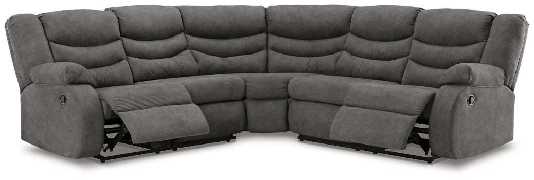 Partymate 2-Piece Reclining Sectional - MyWaynesHome #