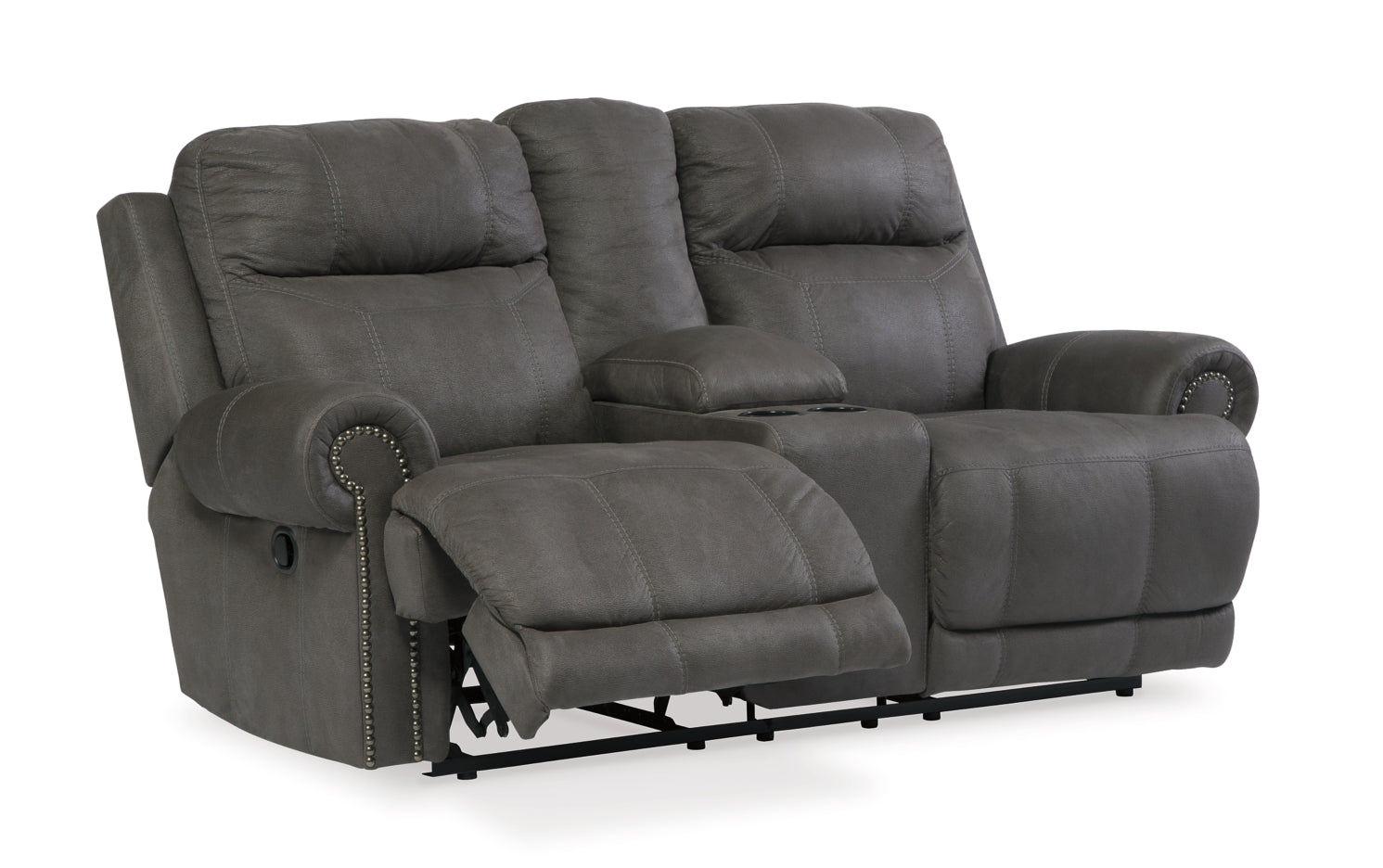 Austere Reclining Sofa and Loveseat - MyWaynesHome #