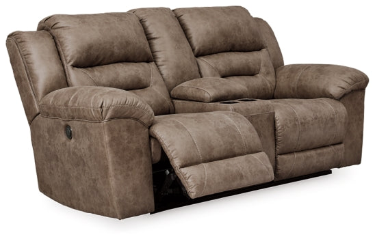 Stoneland Power Reclining Loveseat with Console - MyWaynesHome #