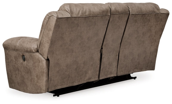 Stoneland Power Reclining Loveseat with Console - MyWaynesHome #