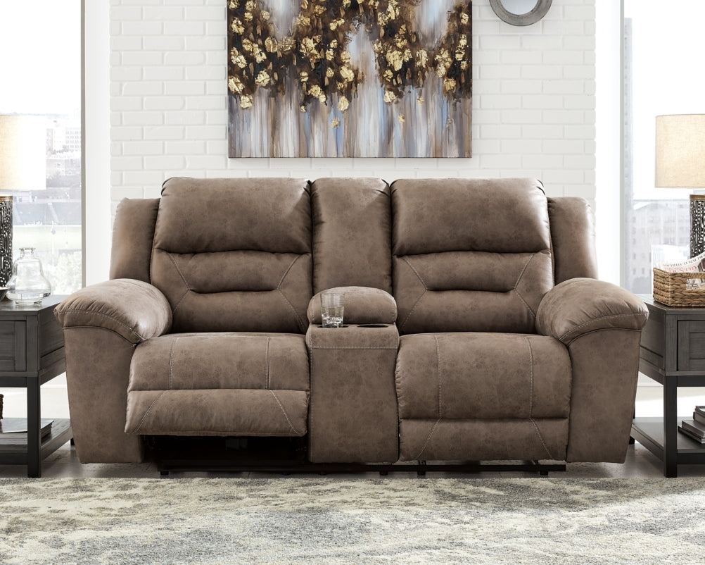 Stoneland Power Reclining Loveseat with Console - MyWaynesHome #