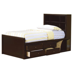 Phoenix Brown Full Storage Bed - MyWaynesHome #