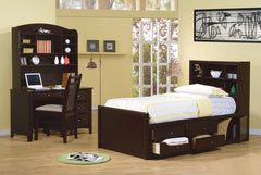 Phoenix Brown Full Storage Bed - MyWaynesHome #