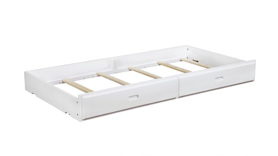 Chapman White Storage Trundle - MyWaynesHome #