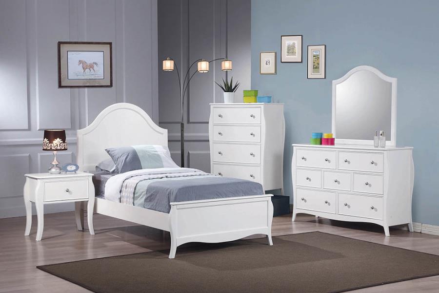Dominique White Full Bed - MyWaynesHome #