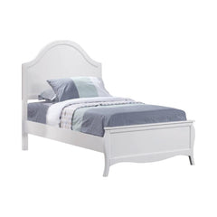 Dominique White Twin Bed 5 Pc Set - MyWaynesHome #