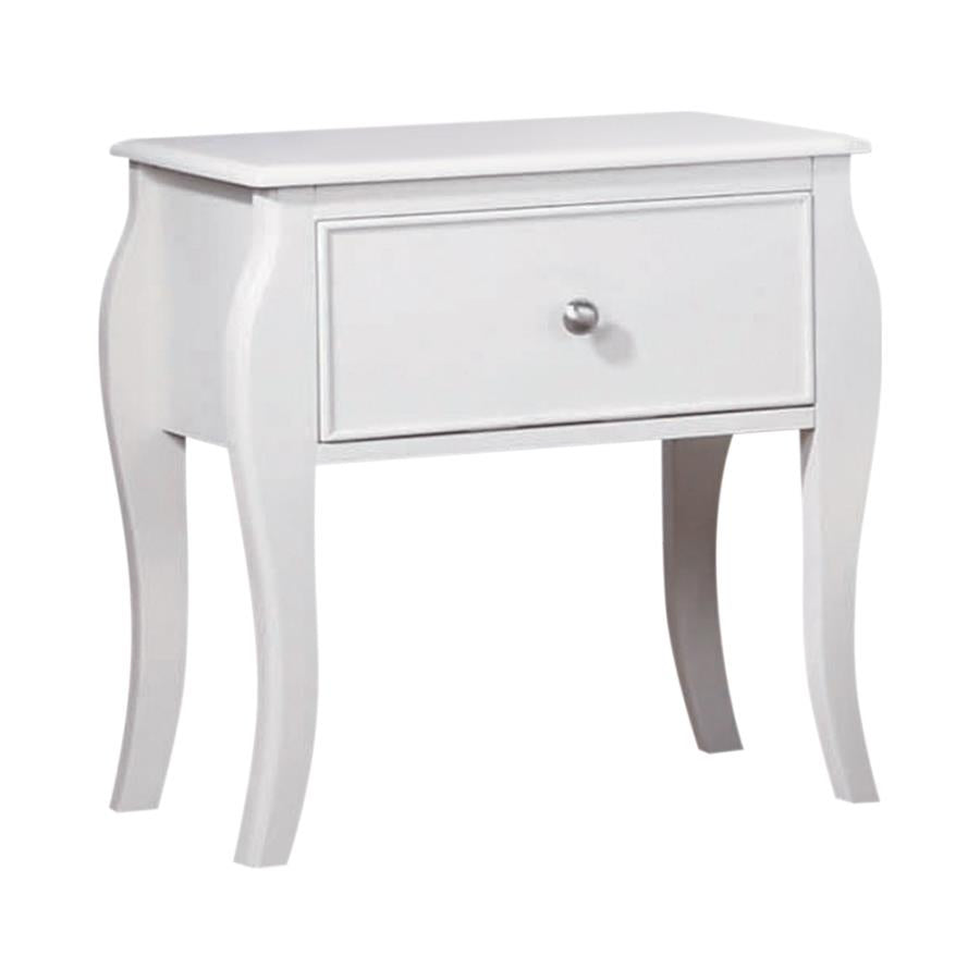 Dominique White Twin Bed 5 Pc Set - MyWaynesHome #