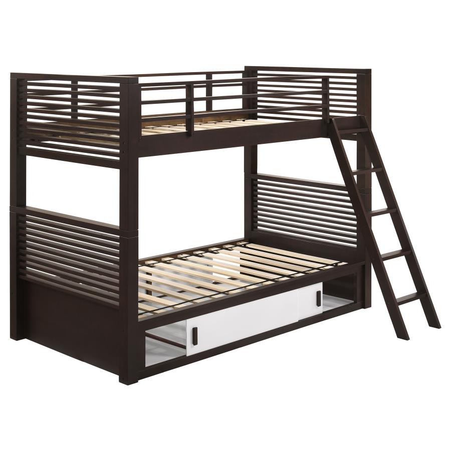 Oliver Brown Twin / Twin Bunk Bed - MyWaynesHome #