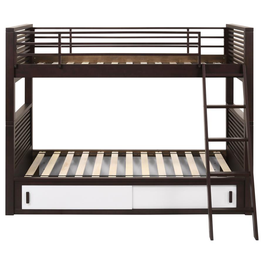 Oliver Brown Twin / Twin Bunk Bed - MyWaynesHome #