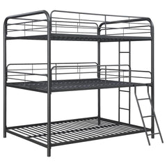 Garner Grey Full / Full / Full Triple Bunk Bed - MyWaynesHome #