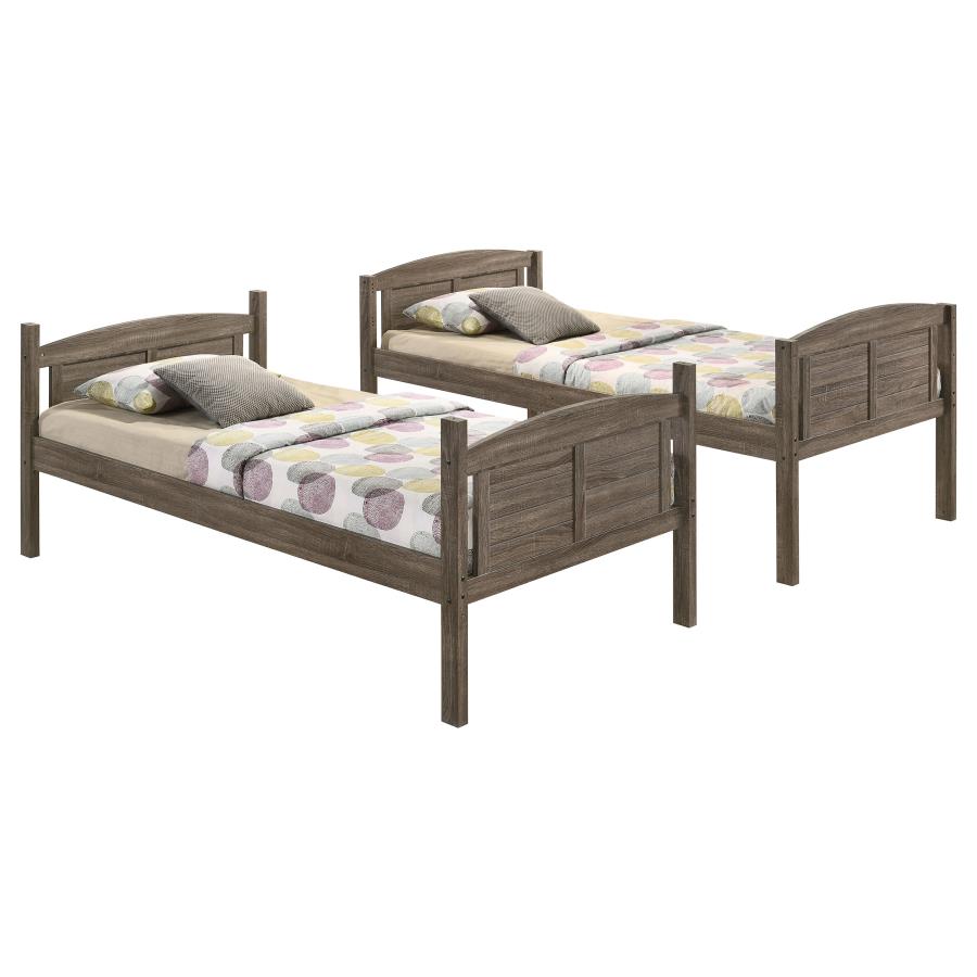 Flynn Brown Twin / Full Bunk Bed - MyWaynesHome #