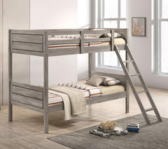 Ryder Grey Twin / Twin Bunk Bed - MyWaynesHome #