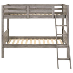 Ryder Grey Twin / Twin Bunk Bed - MyWaynesHome #