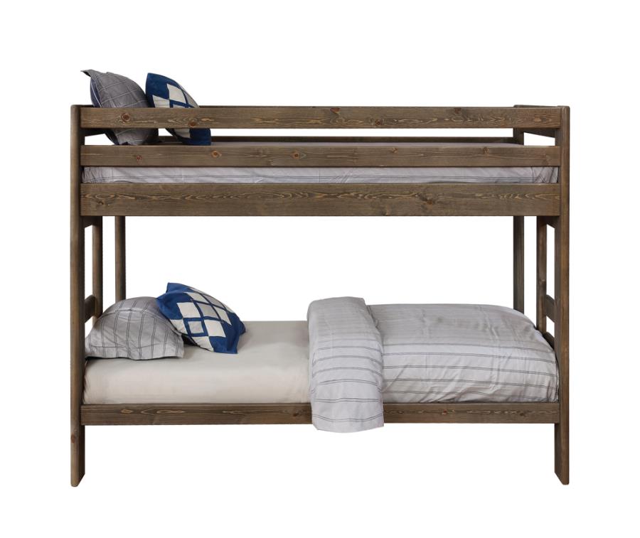 Wrangle Hill Grey Twin / Twin Bunk Bed - MyWaynesHome #