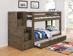 Wrangle Hill Grey Trundle W/ Bunkie Mattress - MyWaynesHome #