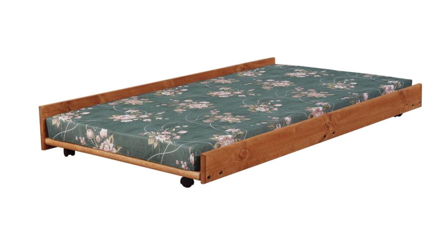 Wrangle Hill Brown Trundle W/ Bunkie Mattress - MyWaynesHome #
