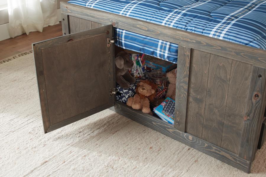 Wrangle Hill Grey Twin Storage Bed - MyWaynesHome #