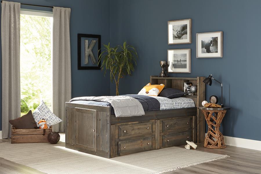 Wrangle Hill Grey Twin Storage Bed - MyWaynesHome #