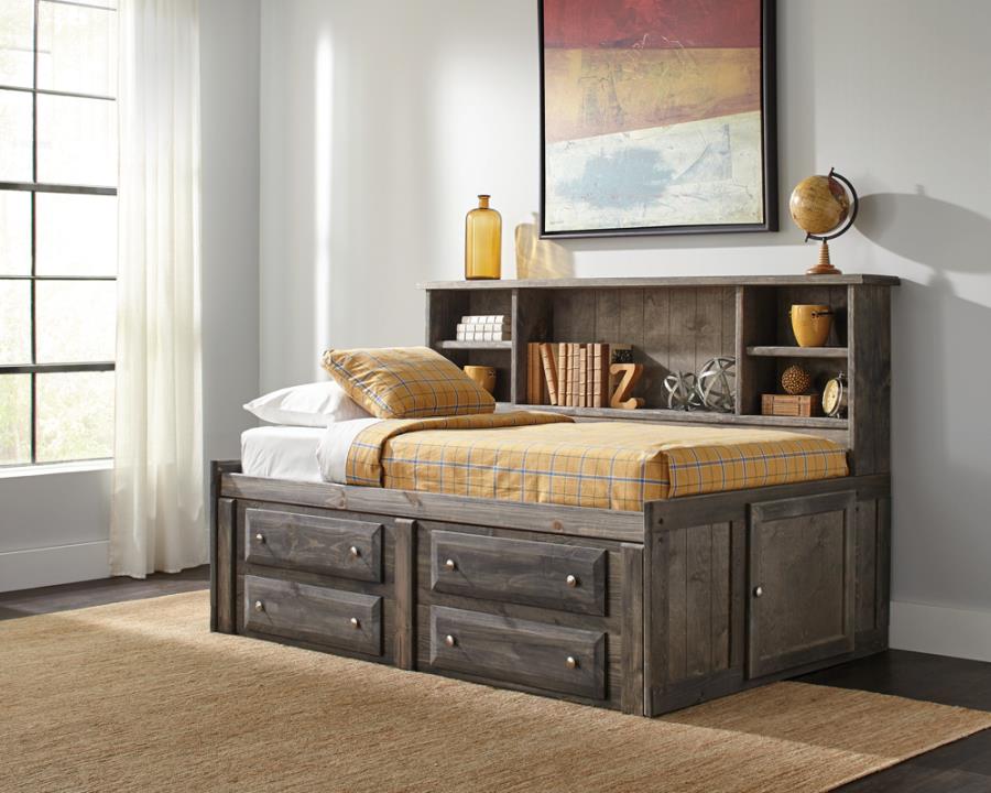 Wrangle Hill Grey Twin Storage Bed - MyWaynesHome #