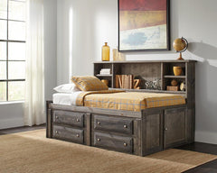 Wrangle Hill Grey Twin Storage Bed - MyWaynesHome #