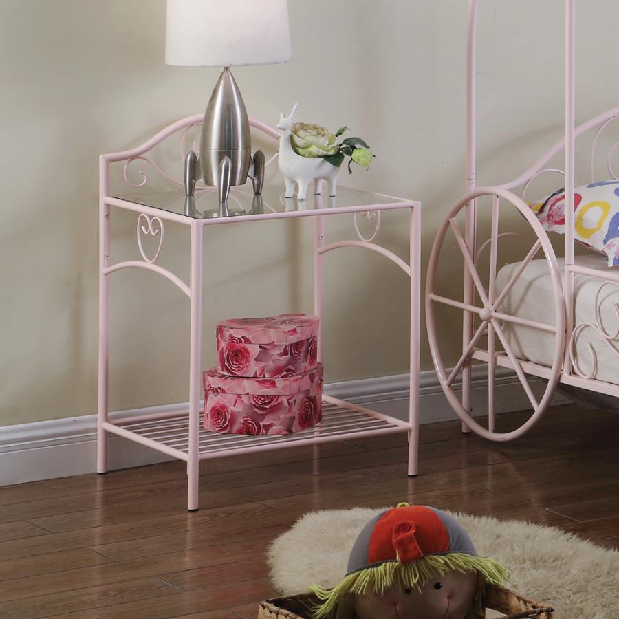 Massi Pink Nightstand - MyWaynesHome #